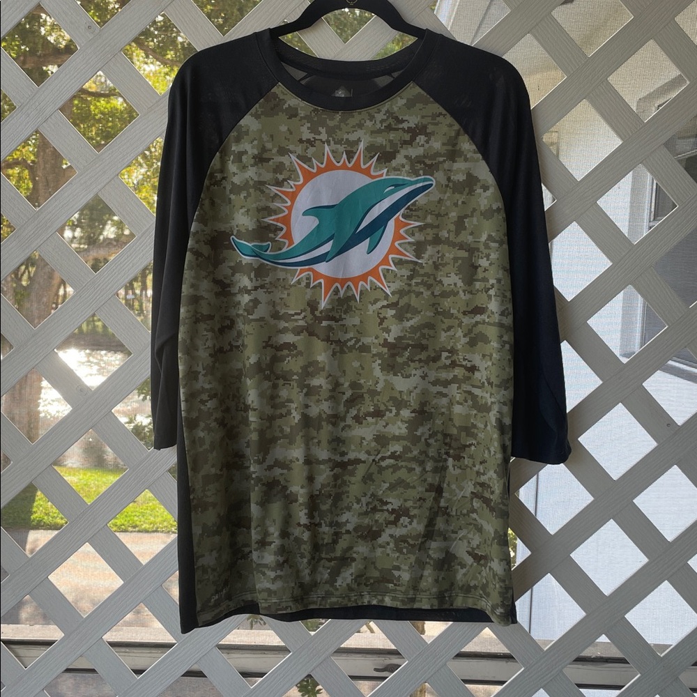 Nike Miami Dolphins ‘Salute To Service’ Sideline Legend Performance T-Shirt - Picture 2 of 8
